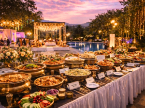 Resort food at destination wedding in Igatpuri