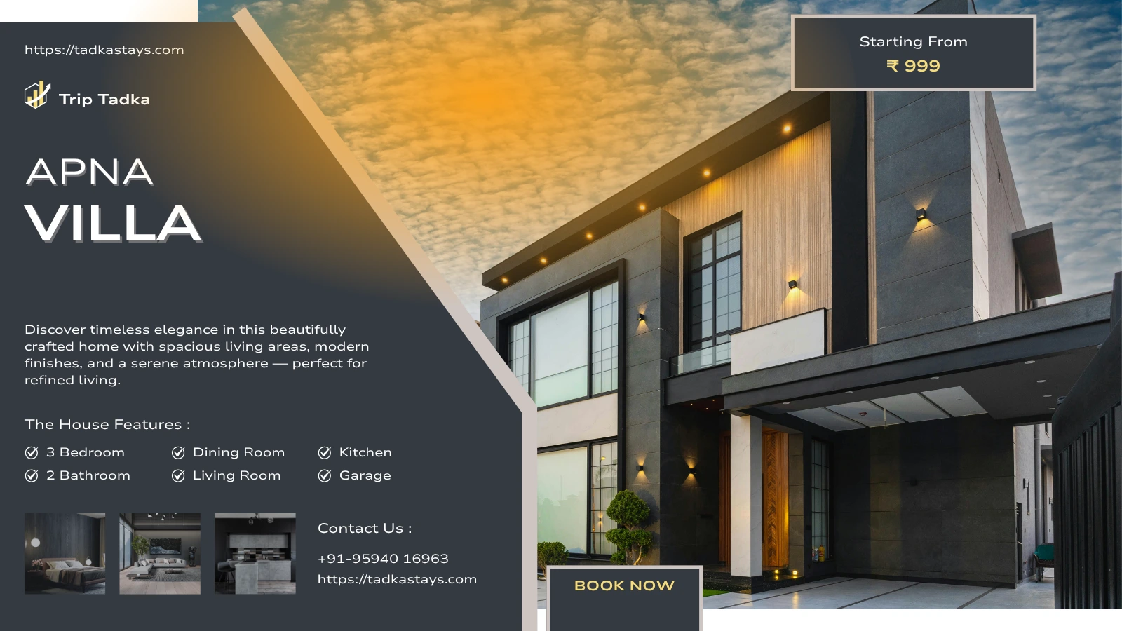 Book Entire Villa For Just Rs. 5000/-